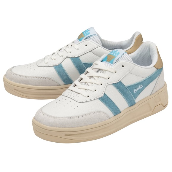 Gola Shoes - Gola Women's Topspin Sneakers Blue and White - Size 6